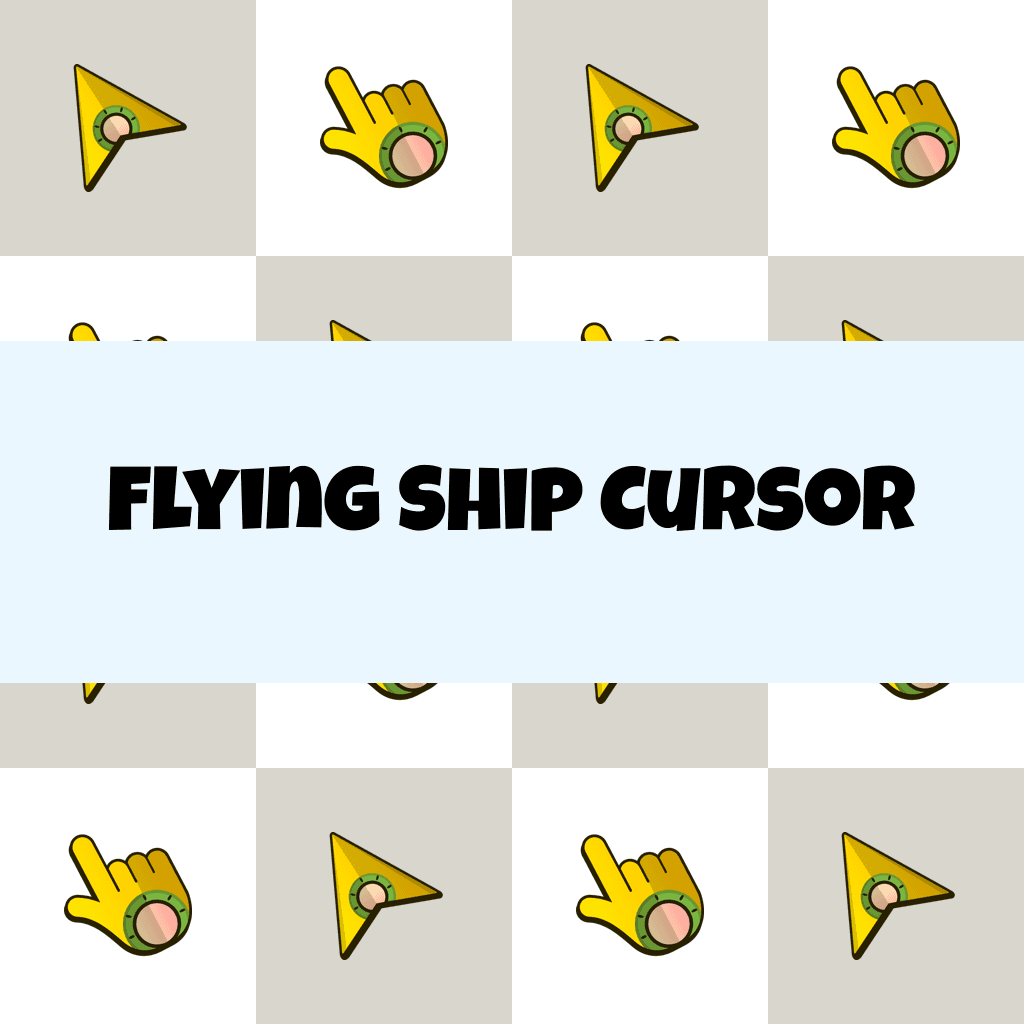 Preview Flying Ship cursor custom cursor pack
